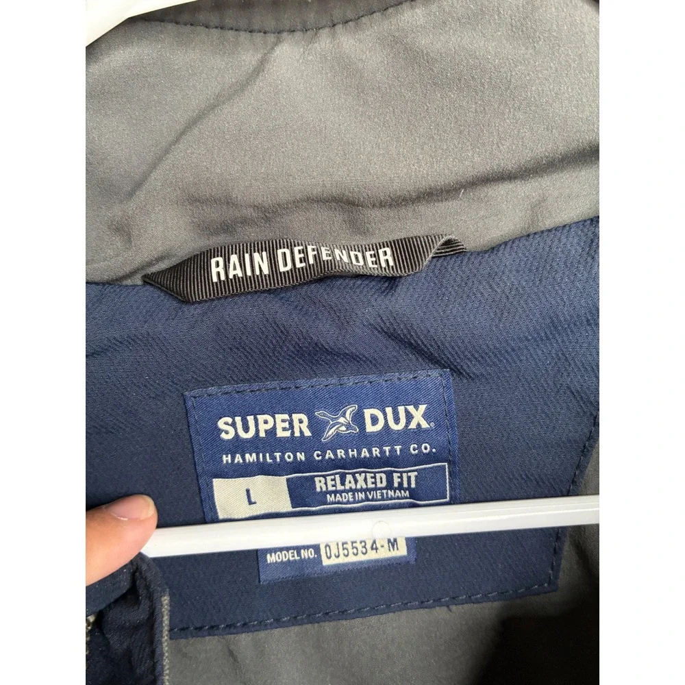 Carhartt Super Dux Rain Defender Relaxed Fit Jacket Navy Blue OJ5534-M Mens L